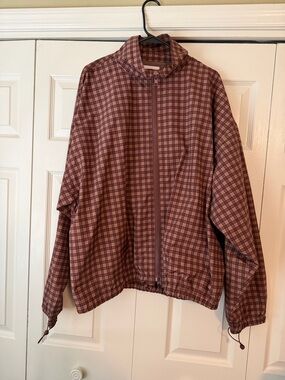 Gingham Windbreaker